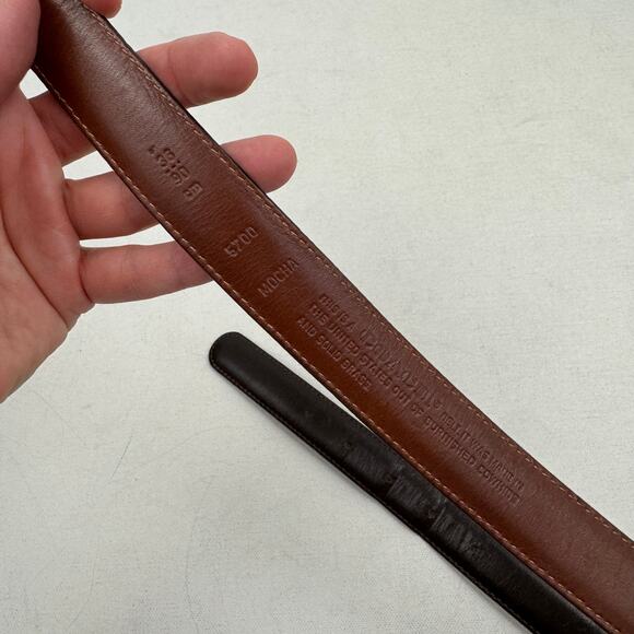 Coach Mocha Brown Leather Belt
